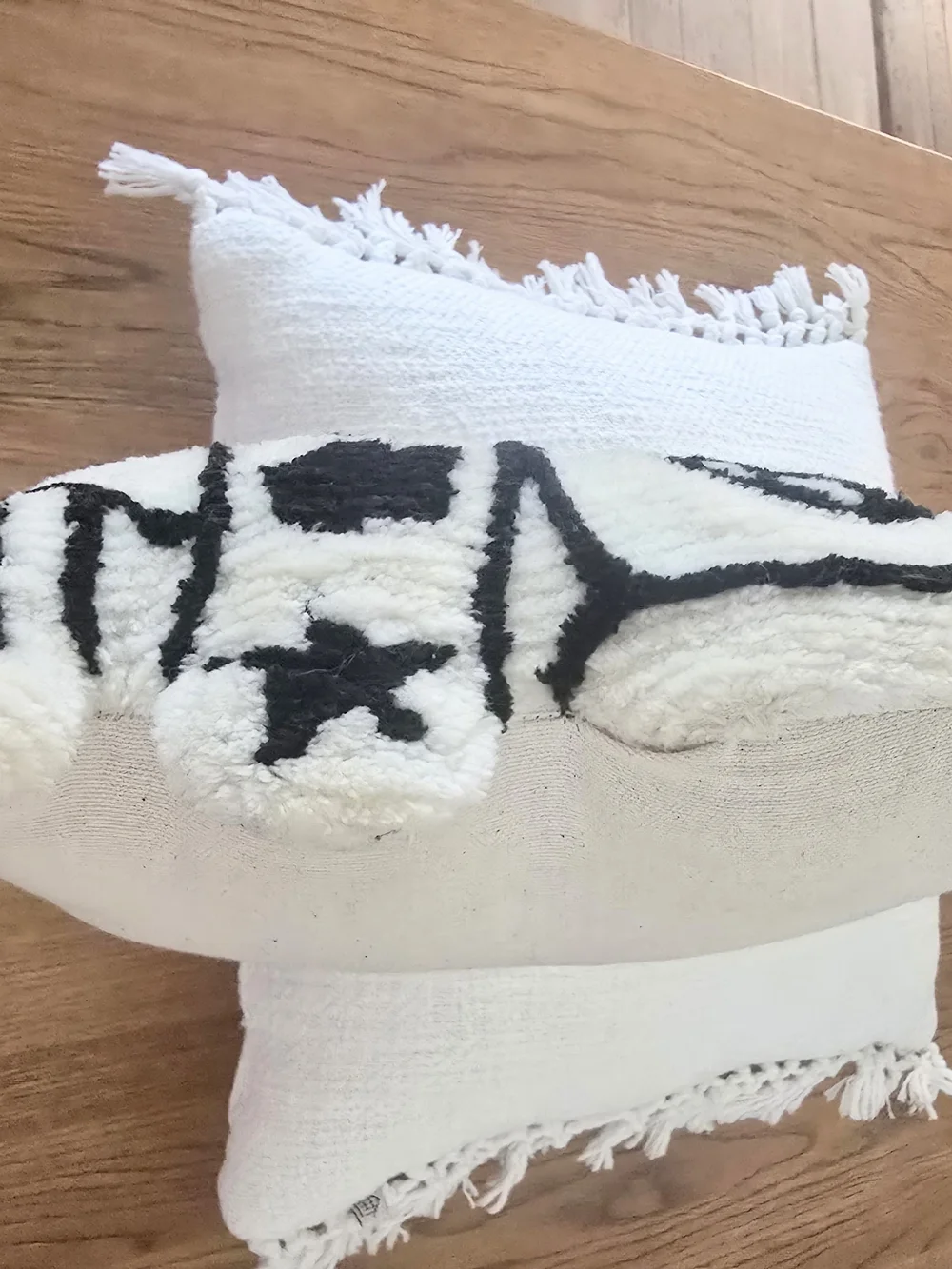 Black & White Decorative Dog Pillow